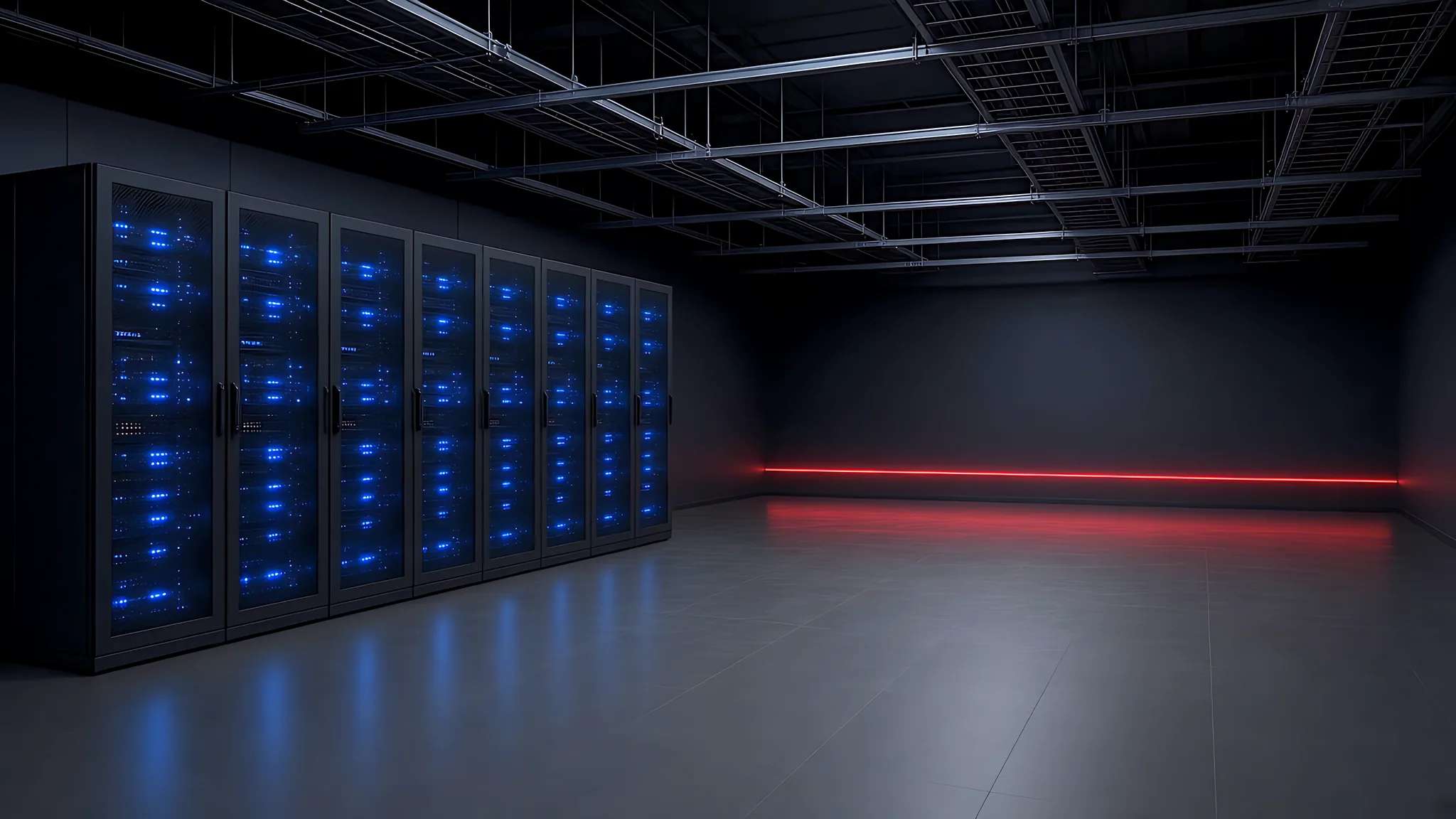 Open data hall floor space ready for growth